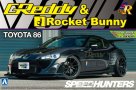 1:24 Scale Greddy & Rocket Bunny Volk Racing Toyota GT86 Model Kit - Black